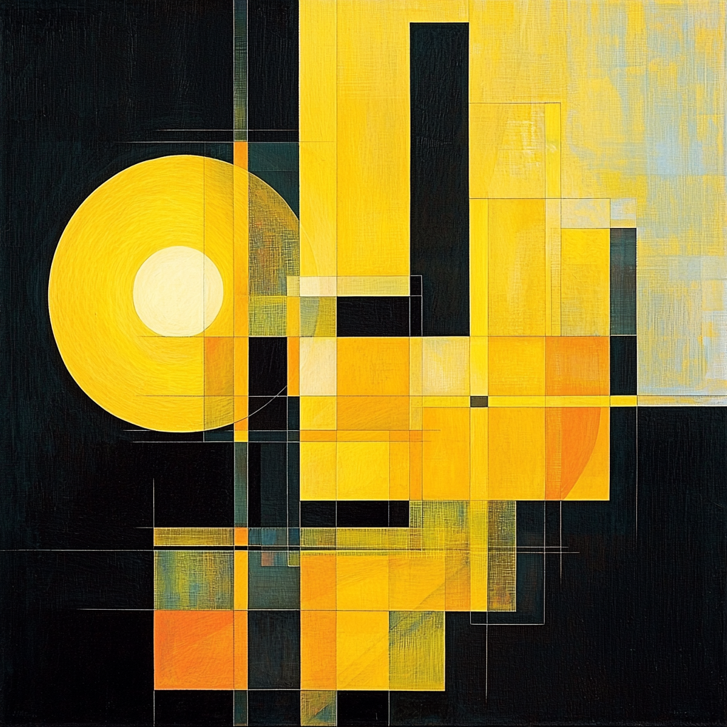 Kazimir Malevich Inspired Radiant Structures Number Painting