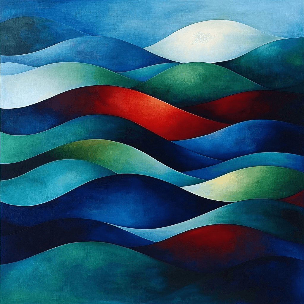 Frida Kahlo Inspired Ocean Of Emotions Number Painting