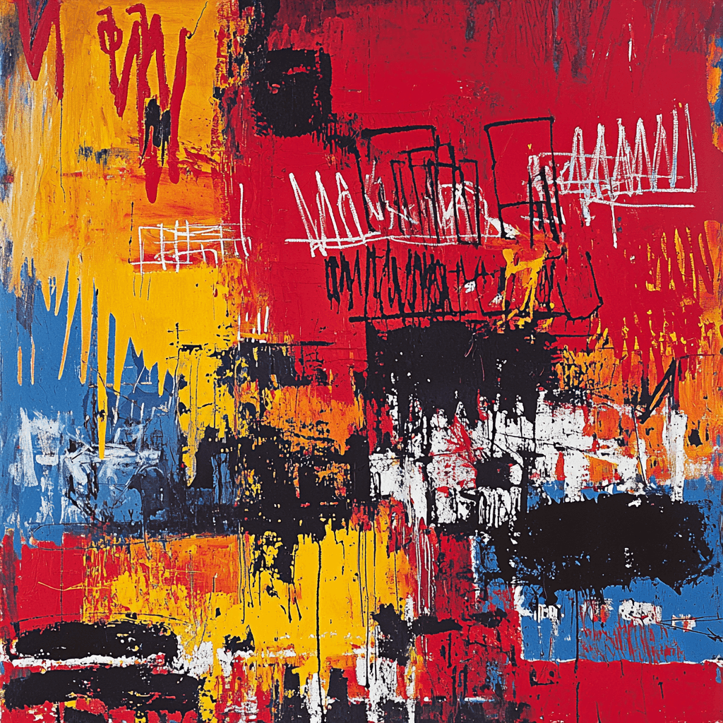 Jean-Michel Basquiat Inspired Layers Of Thought Painting Number Kit
