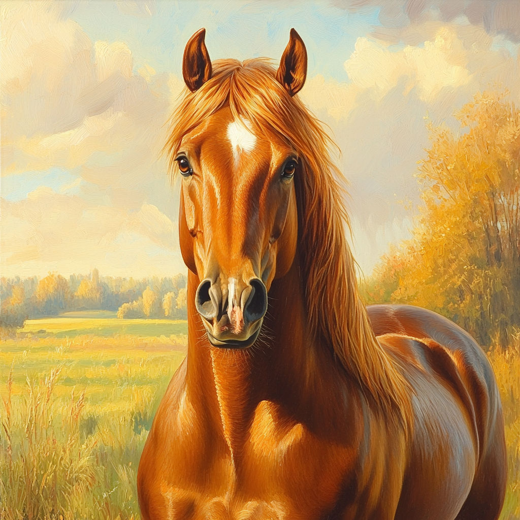 Edwin Landseer Inspired Noble Horse paint by numbers