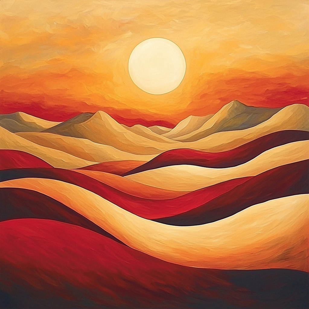 Georgia O'Keeffe Inspired Desert Symphony Painting By Numbers Kit