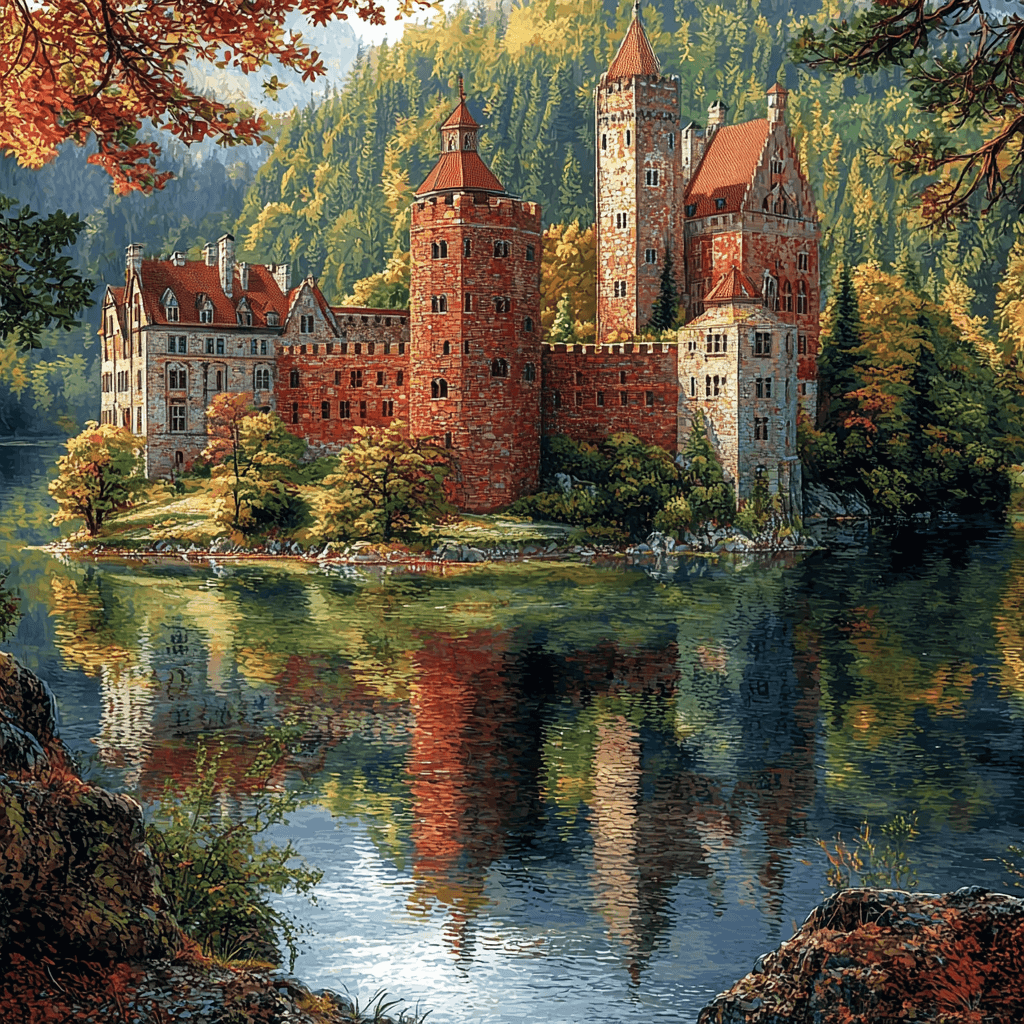 Trakai Island Castle Paint By Color