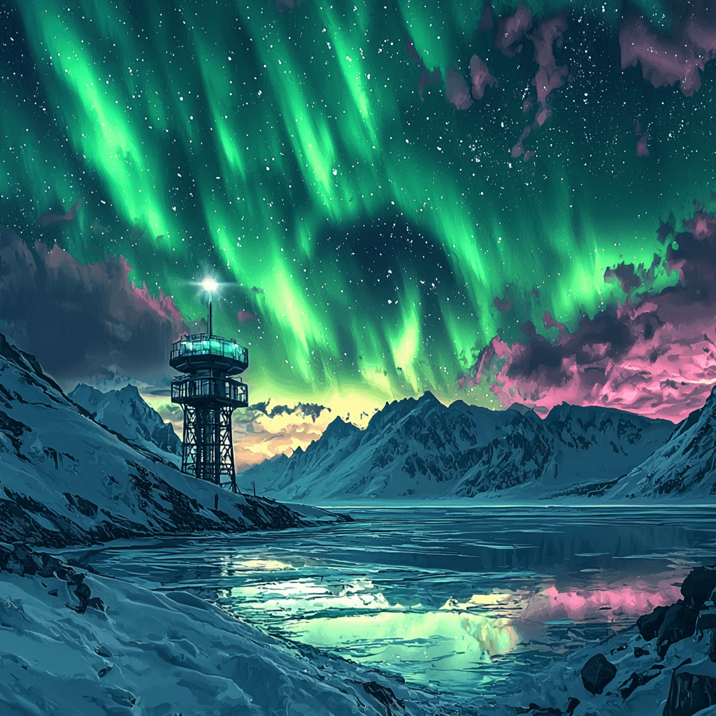 Aurora Sky Station - Sweden Paint By Numbers