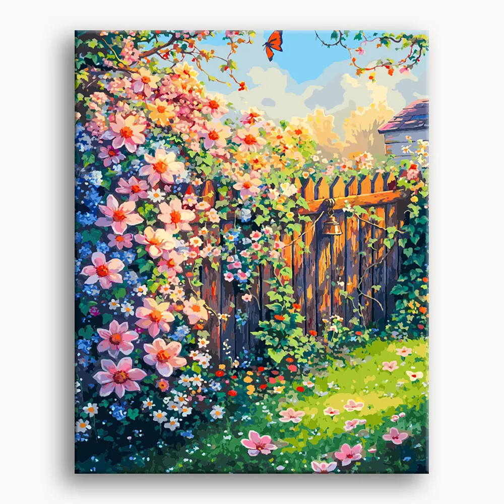 Happy Painting Exclusive DIY Paint by Number Kit Stress Relief Relaxation Toys Beginner Painting Kits Handicrafts with Lions Flowers & Birds Designs