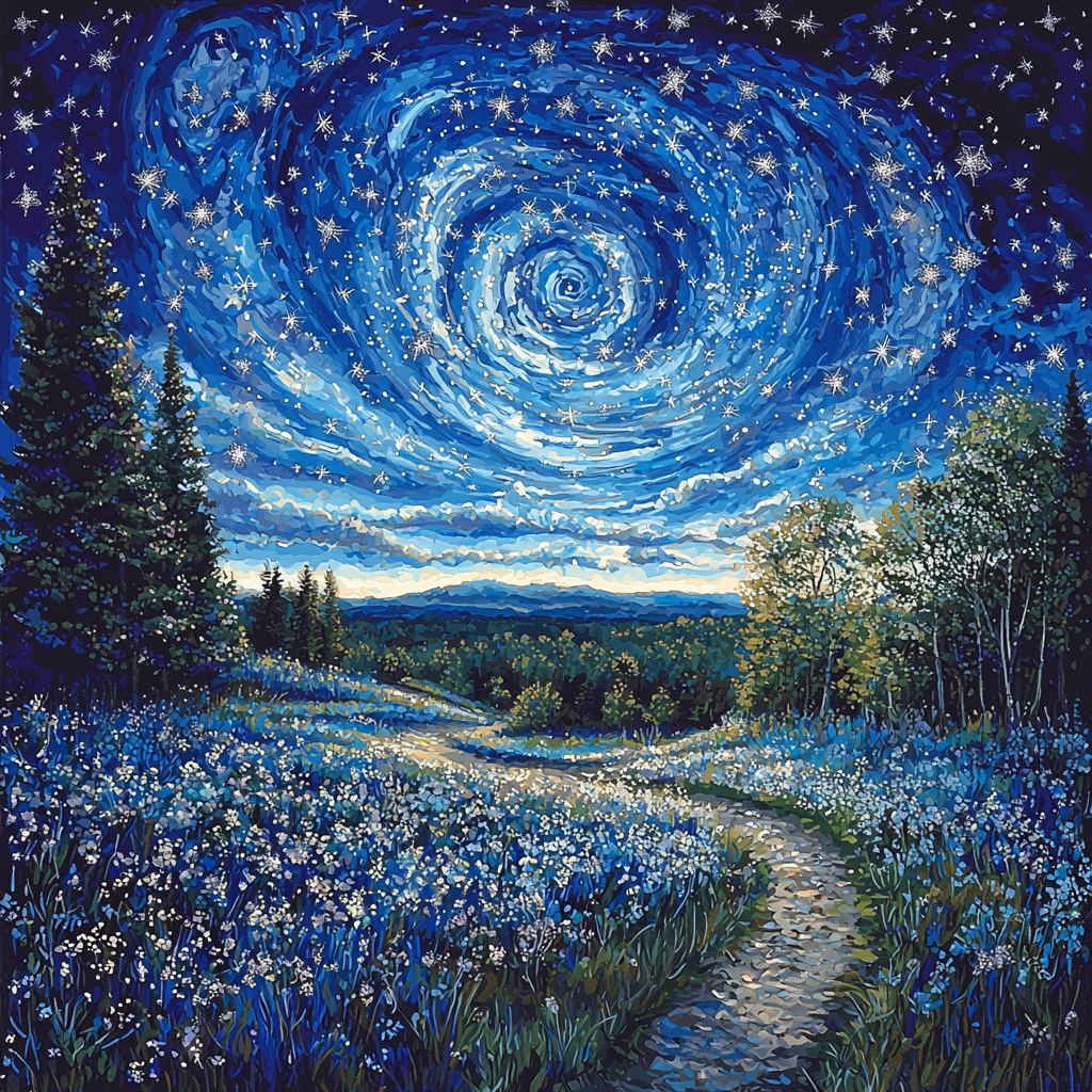 Utagawa Hiroshige Inspired Celestial Harmony Of Stars Painting Number Kit