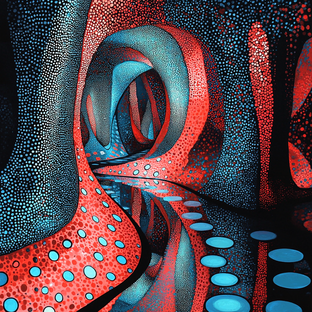 Yayoi Kusama Inspired Mirrored Reality DIY Paint By Numbers