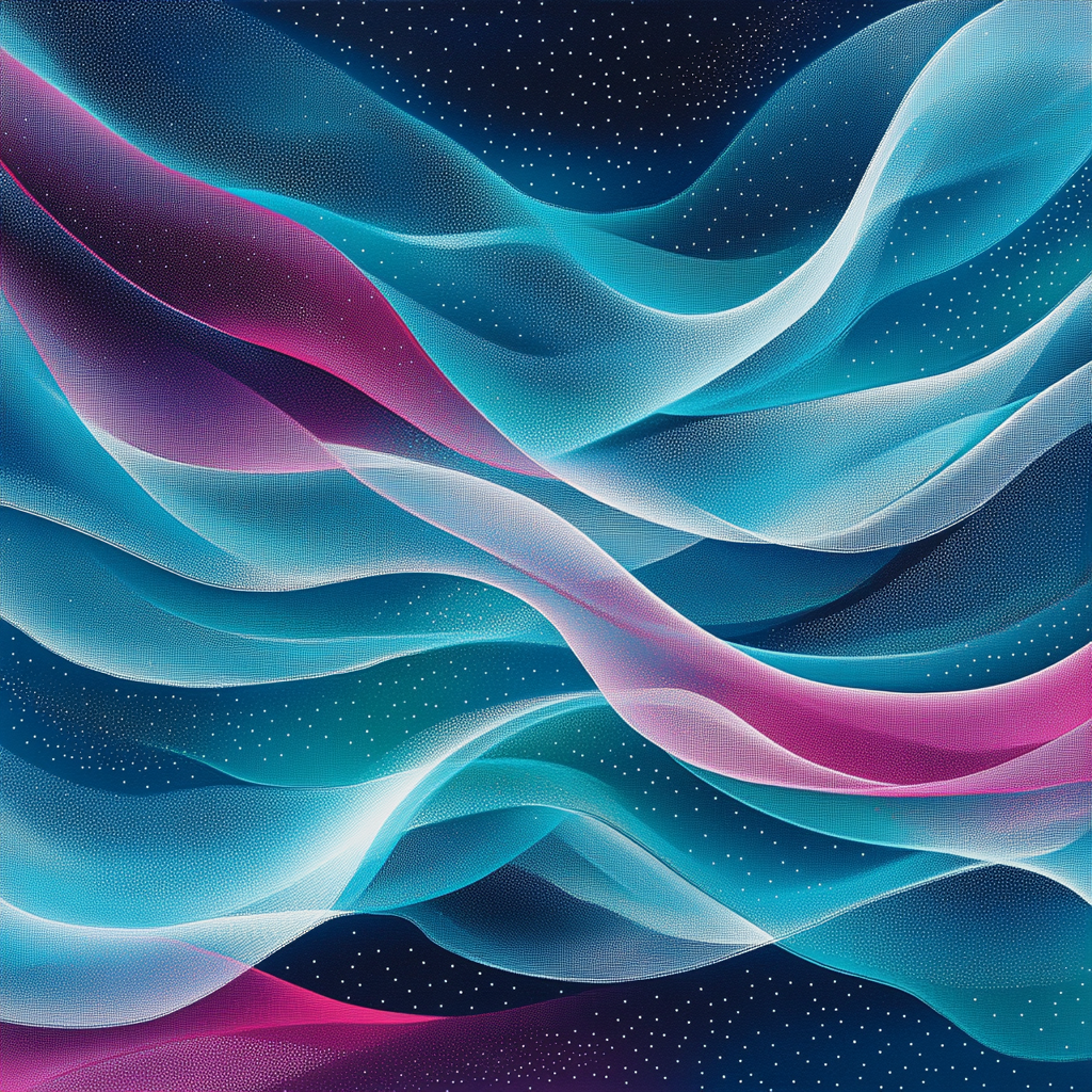 Yayoi Kusama Inspired Aurora Loopscape paint by number