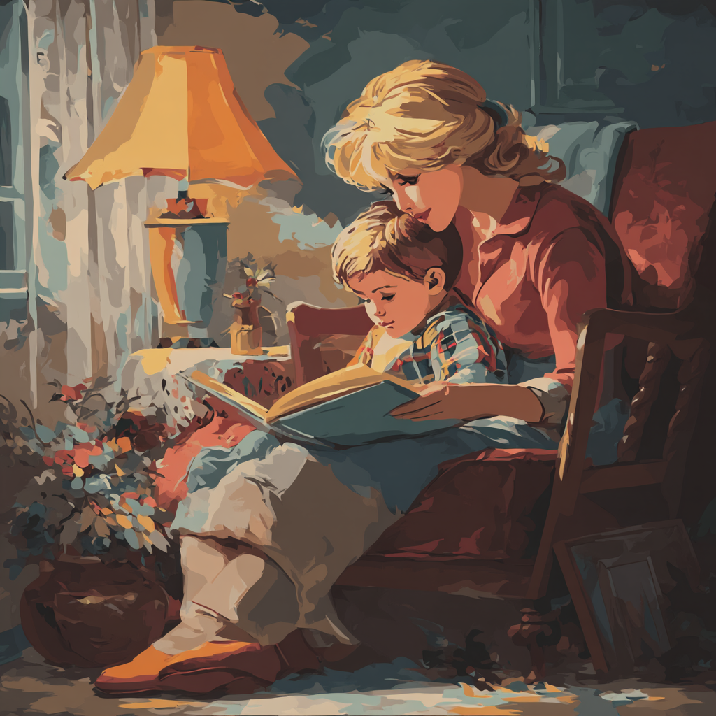 Bedtime Tales With Mom Numbered Painting Kits