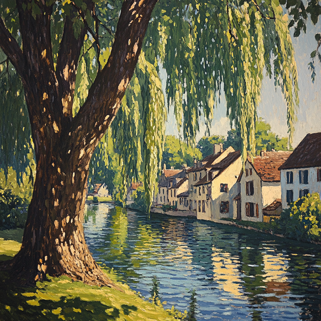 Camille Pissarro Inspired Riverside Landscape Painting by numbers kit