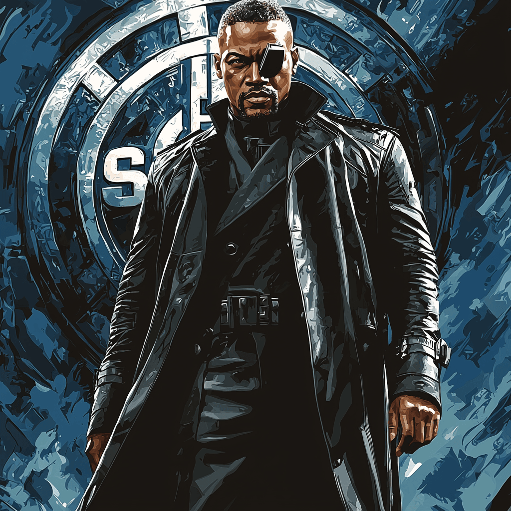 Samuel L. Jackson: Master Of The Fury Files Number Painting