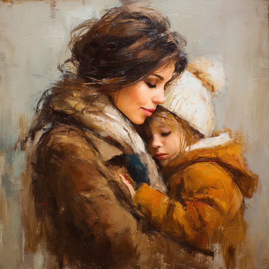 A Mother’s Loving Touch Painting Number Kit