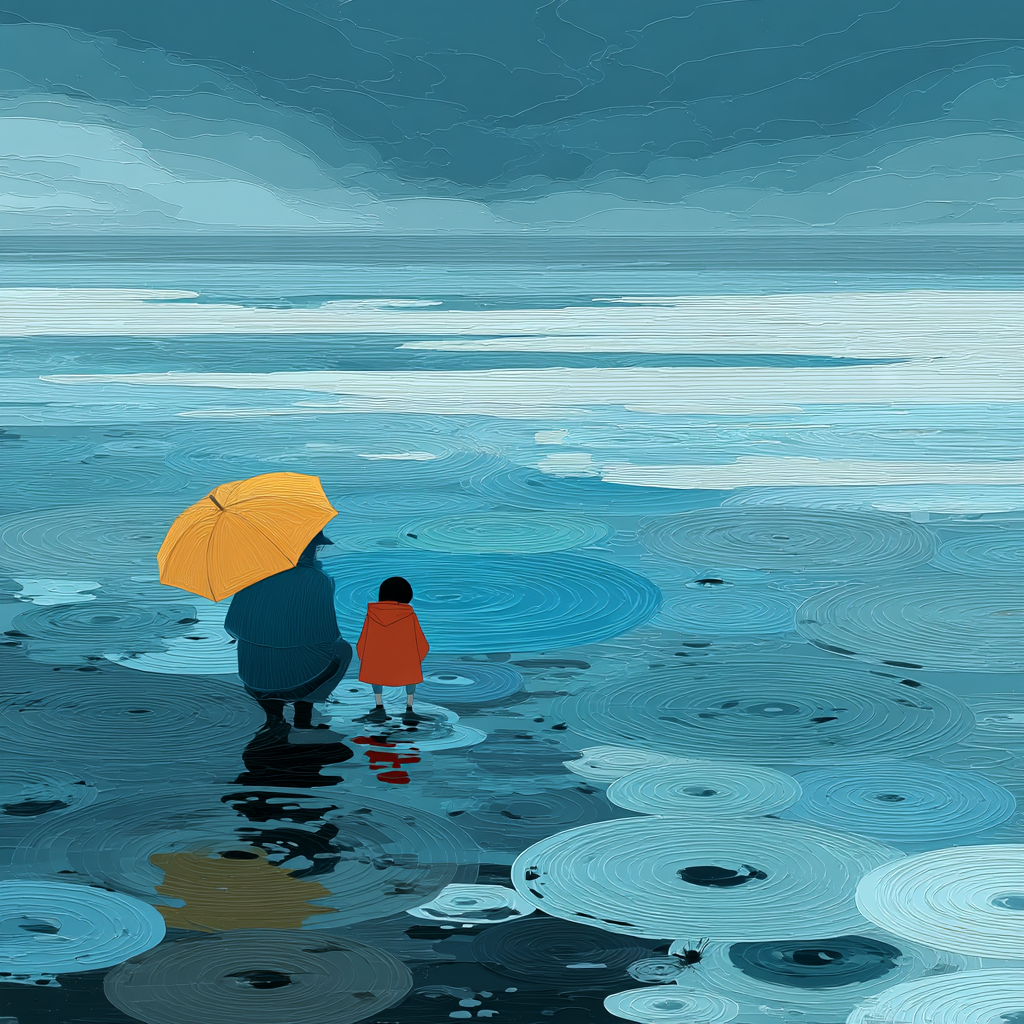 Blissful Rain Showers Painting By Numbers Kit