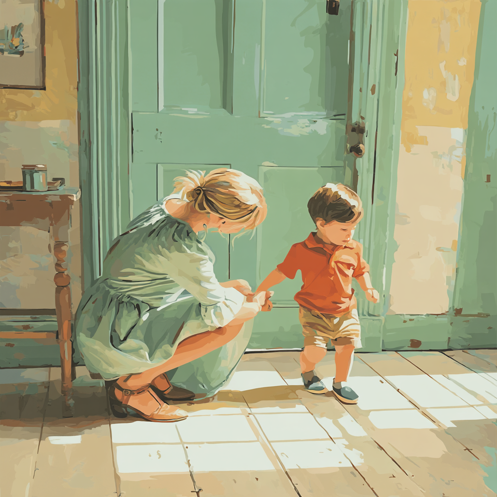 First Steps With Mom Numbered Painting Kits