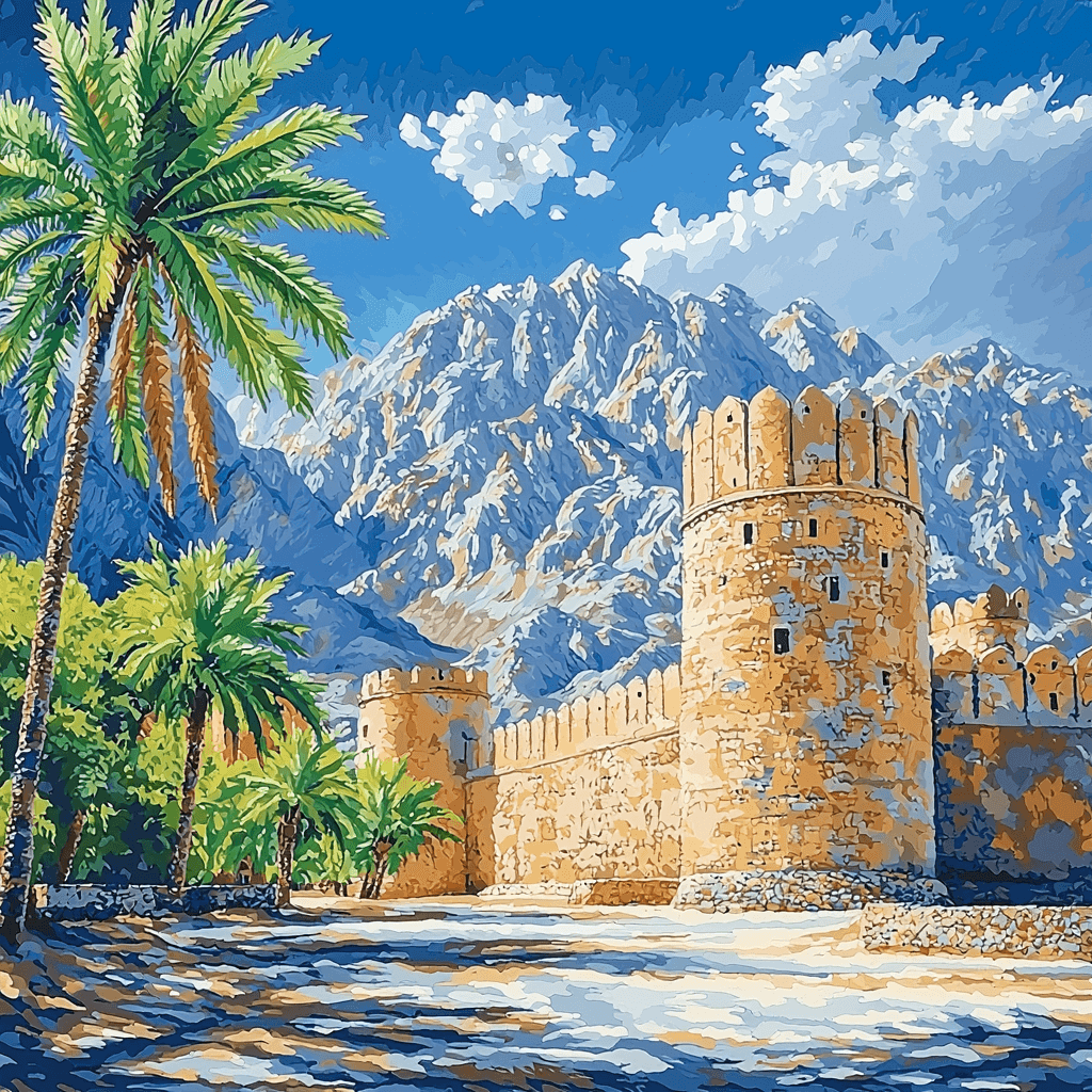 Nizwa Fort Paint By Color
