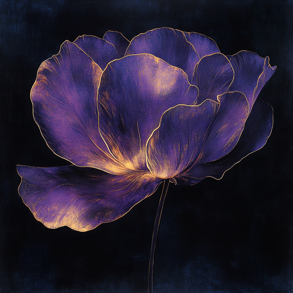 Caravaggio Inspired Nebula Petal painting number kit