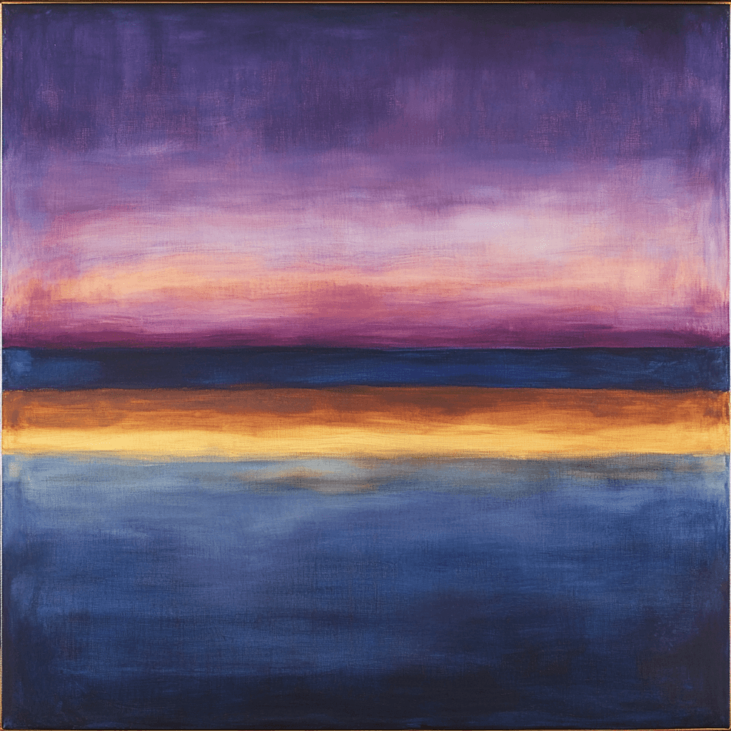 Mark Rothko Inspired Mystical Dusk Aura Paint By Numbers Art