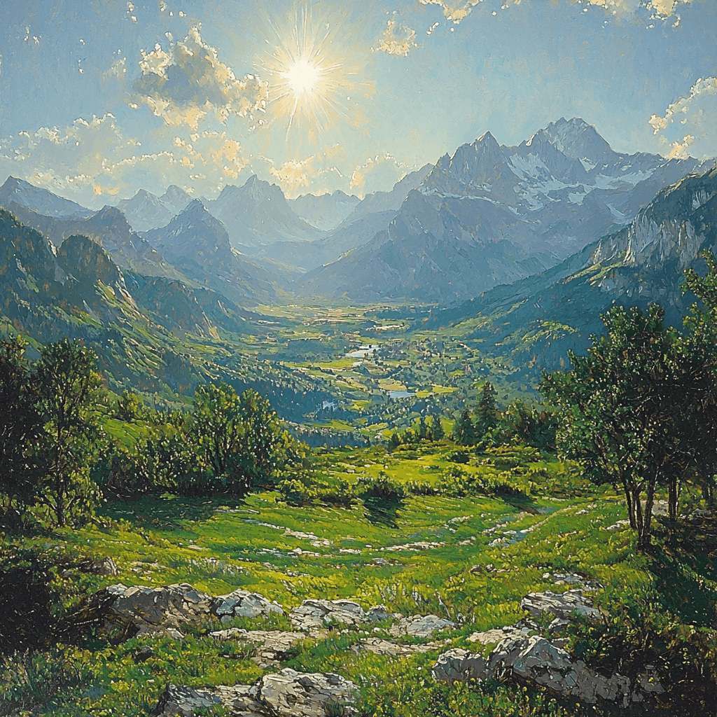 Albert Bierstadt Inspired Timeless Horizons Numbered Painting Kits