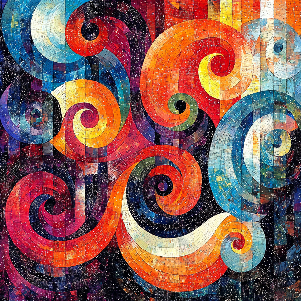 Georges Seurat Inspired Kaleidoscopic Dreams Numbered Painting Kits