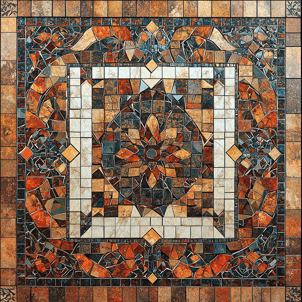 Inspired By Historic Mosaics Inspired Historic Cultural Mosaic Paint By Numbers Art