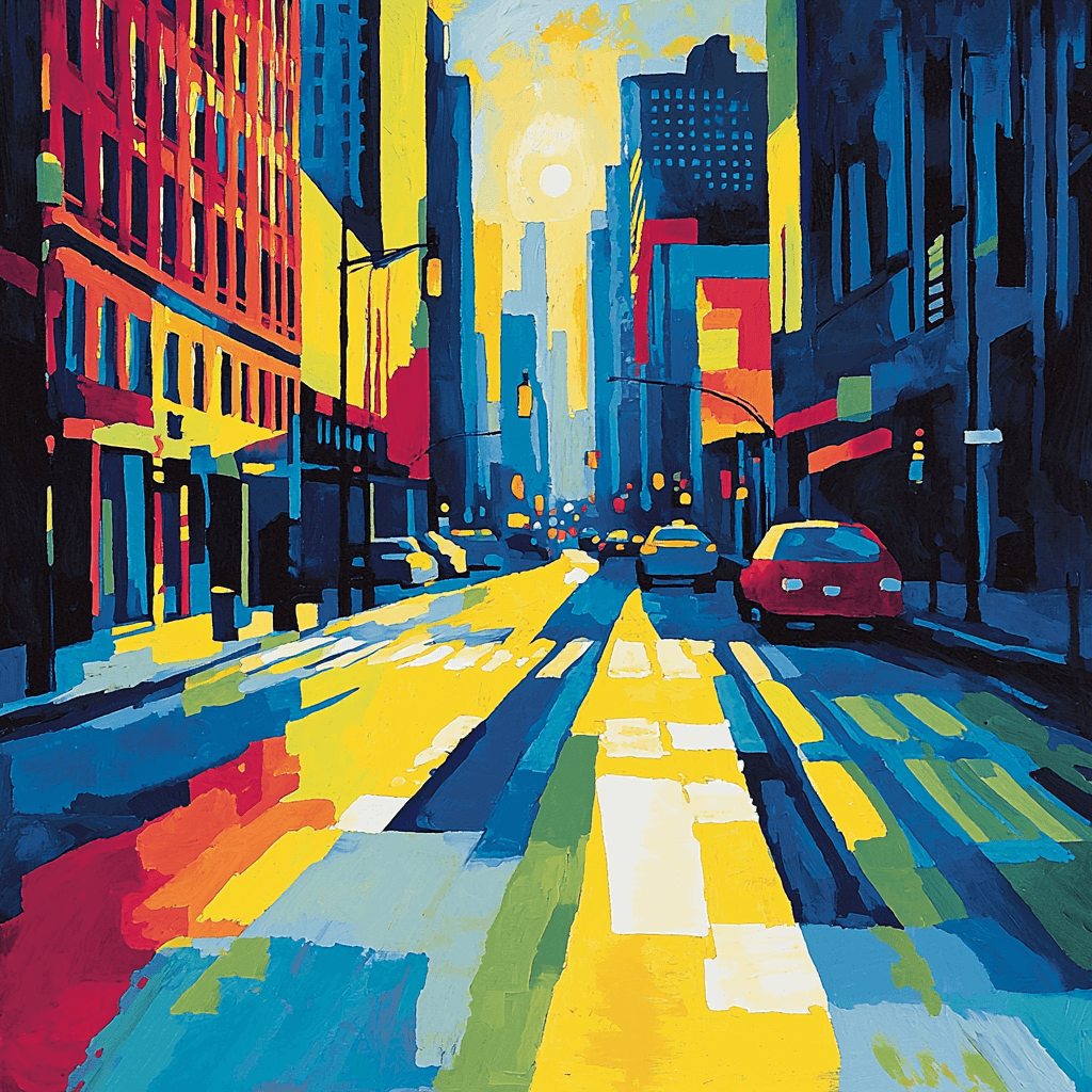 Edward Hopper Inspired Urban Whirl Painting Number Kit