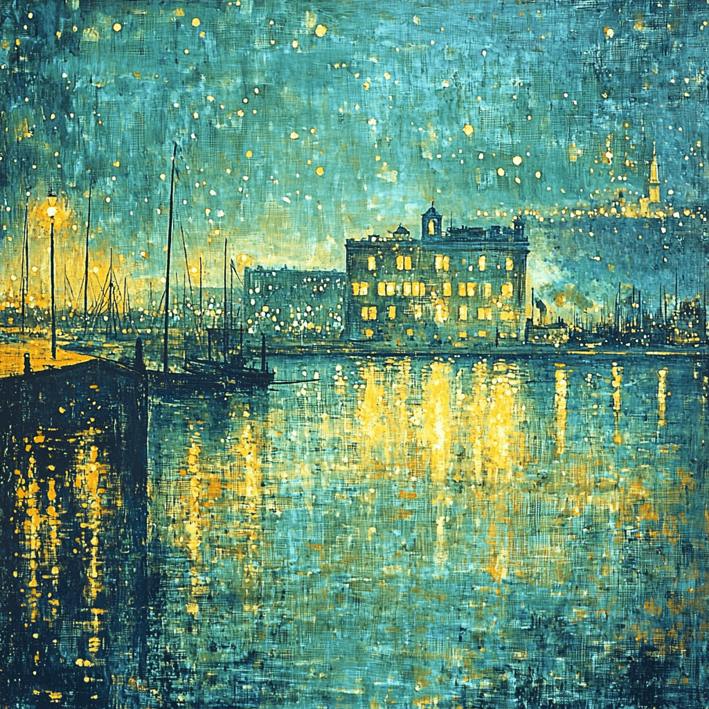 James Whistler Inspired Luminous Urban Nightscape Numbered Painting Kits