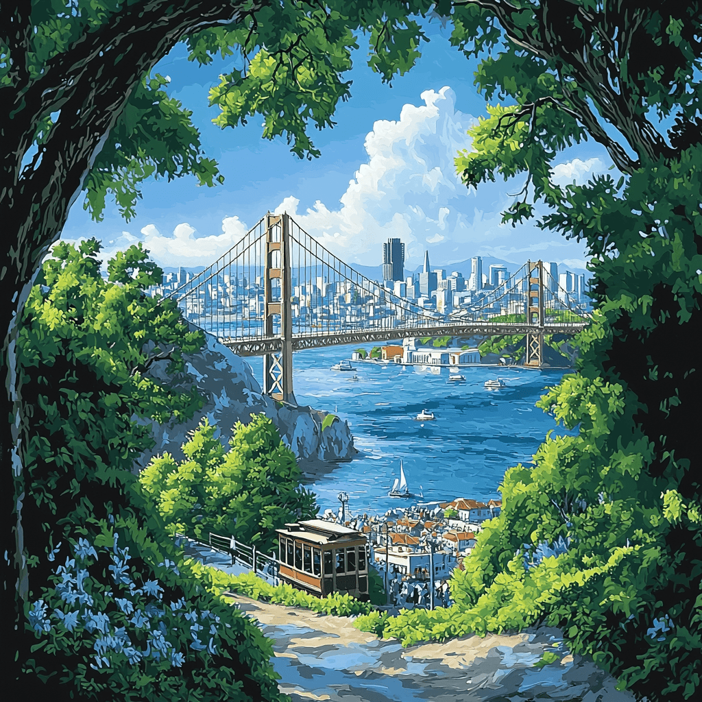 San Francisco Bay Area Paint By Number