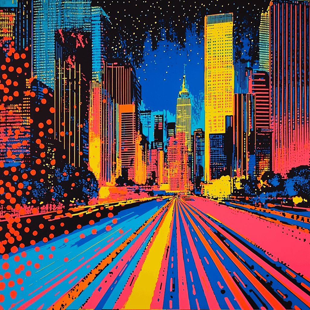 Roy Lichtenstein Inspired Lichtenstein's Urban Pop Paint By Numbers Kits