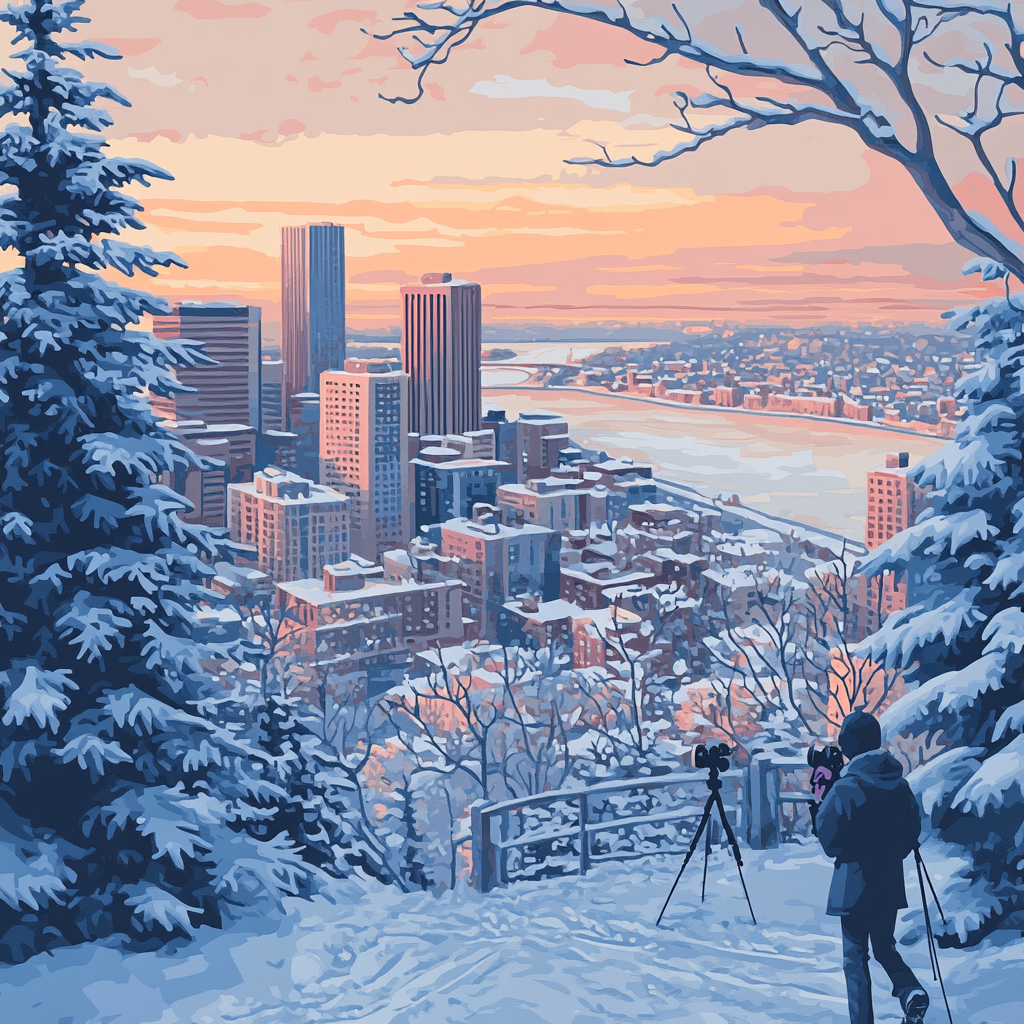 Mount Royal Lookout Montreal Canada Paint by numbers kits