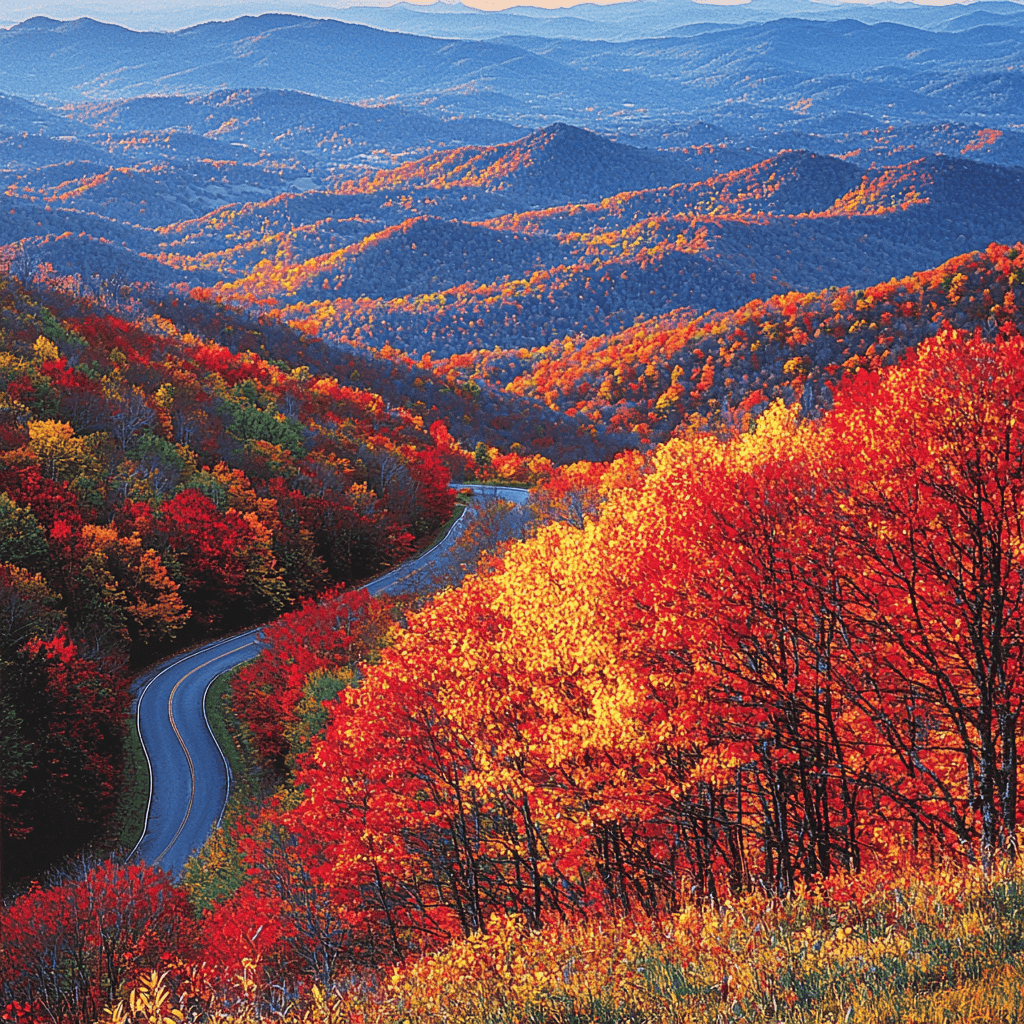 The Blue Ridge Parkway Paint By Number