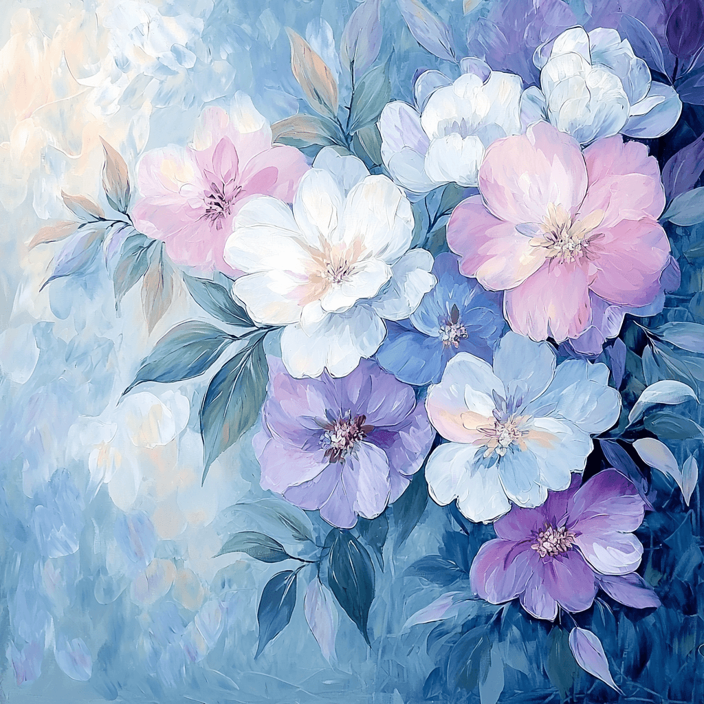 Renoir Inspired Serene Floral Symphony - DIY Painting By Numbers Kit