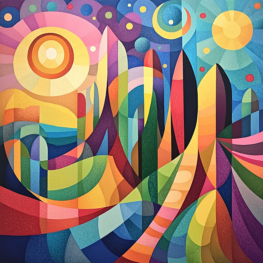 Paul Klee Inspired Fantasy Forms DIY Paint By Numbers