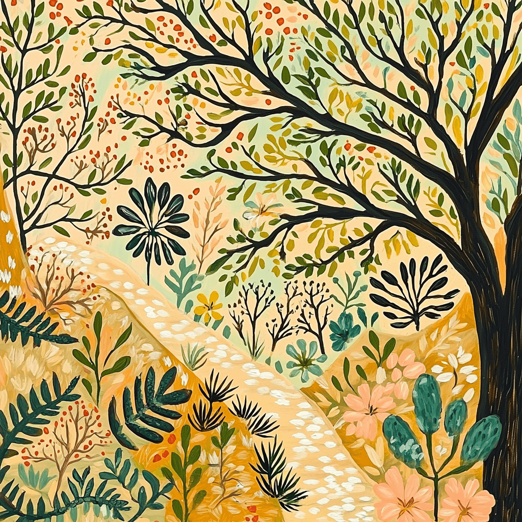 Frida Kahlo Inspired Echoes Of The Earth Number Painting