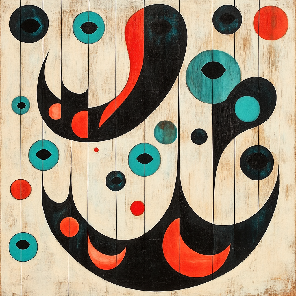 Joan Miró Inspired Silent Symphony paint by number