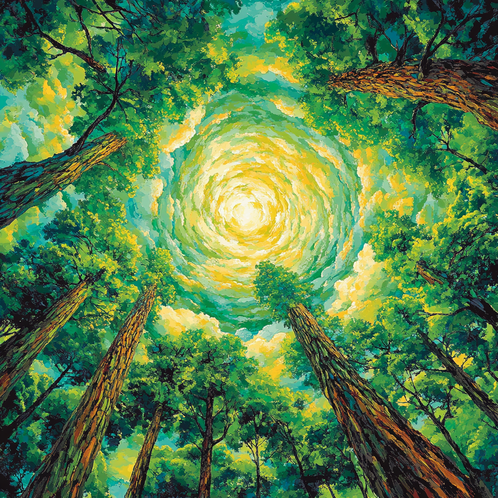 Emily Carr Inspired Whispers Of The Ancient Grove Numbered painting kits