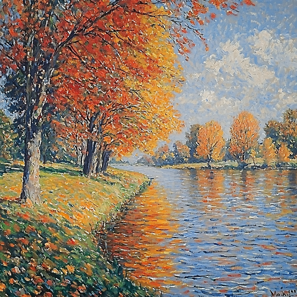 Claude Monet Inspired Shades Of Autumn Paint By Number