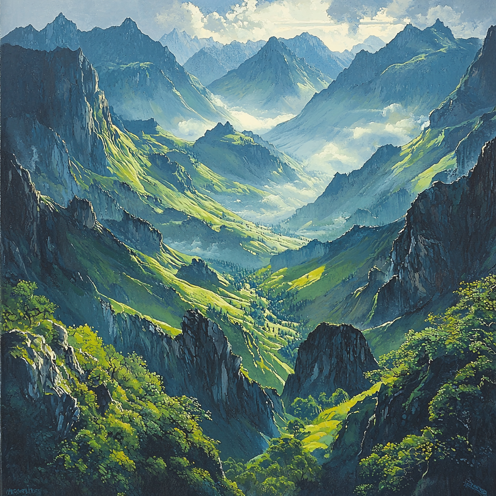 Michelangelo Inspired Aerial Majesty Paint By Numbers