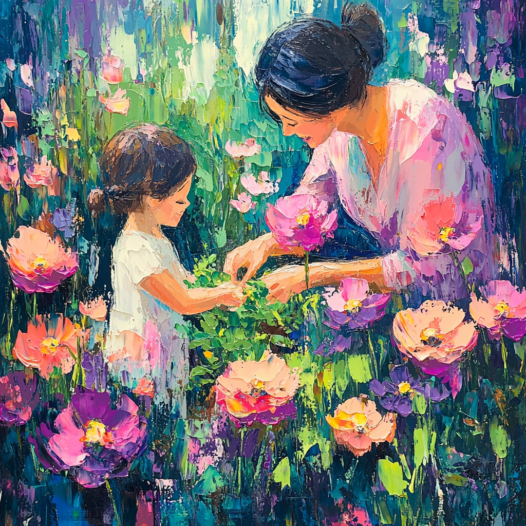 Mom’s Love Blooms Paint By Number