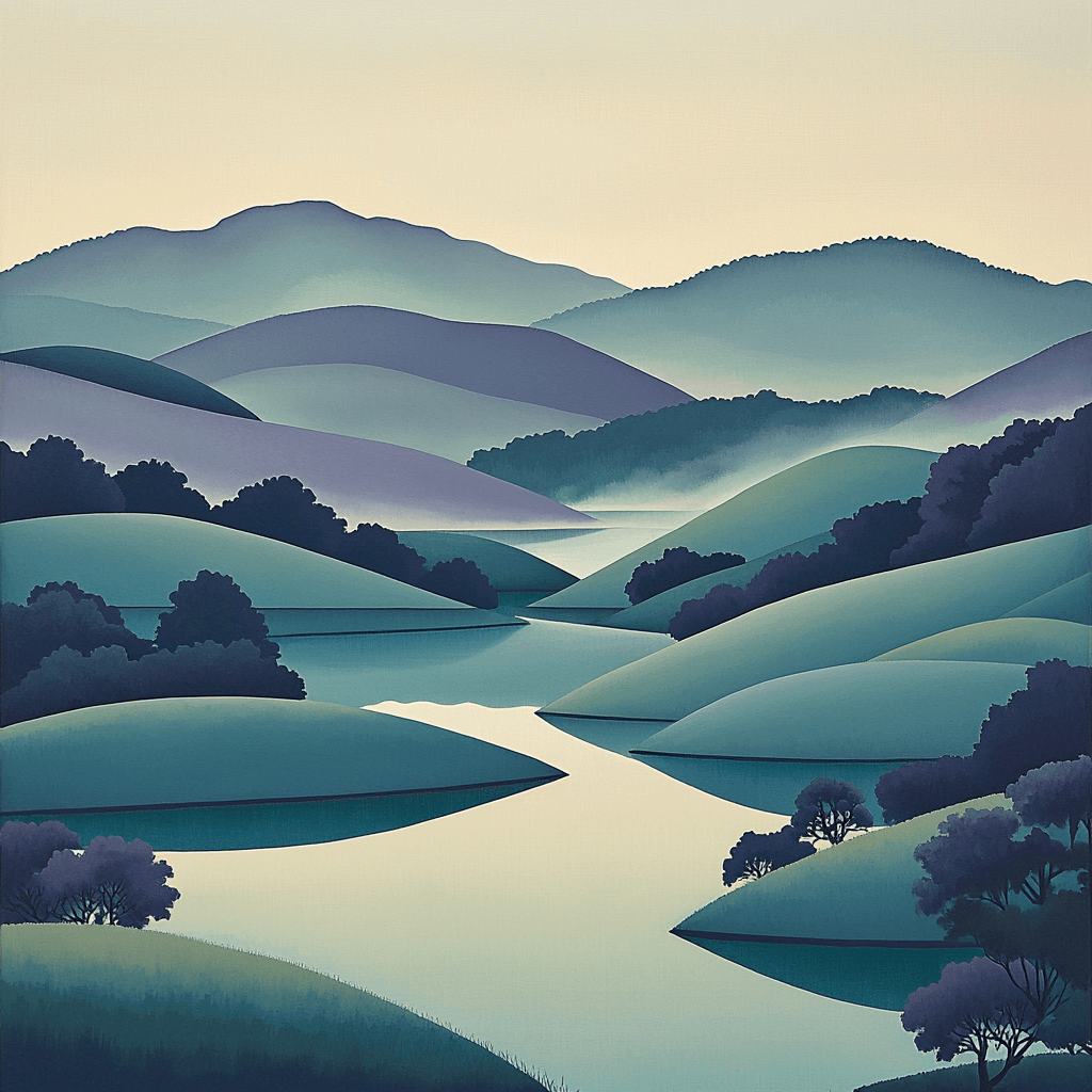 Utagawa Hiroshige Inspired Whispers Of The Evening Mist Paint By Number