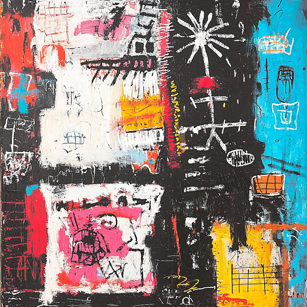 Jean-Michel Basquiat Inspired Illuminated Shadows Paint By Numbers Kits