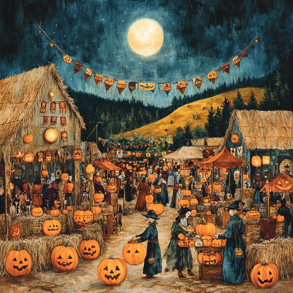 Harvest Moon Puppet Market paint by number