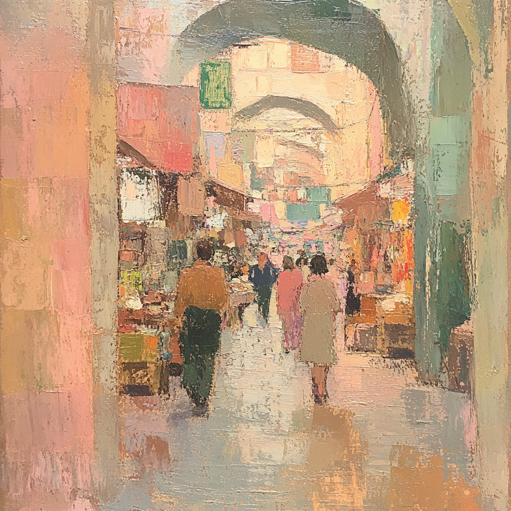 Edgar Degas Inspired Quiet Market Of Scents And Textures paint by numbers