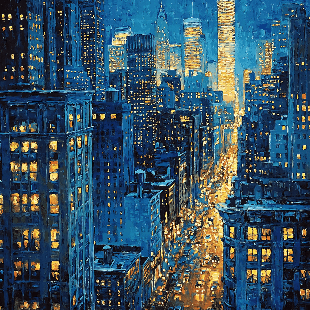 Edward Hopper Inspired Night Over The City Paint By Numbers Kits