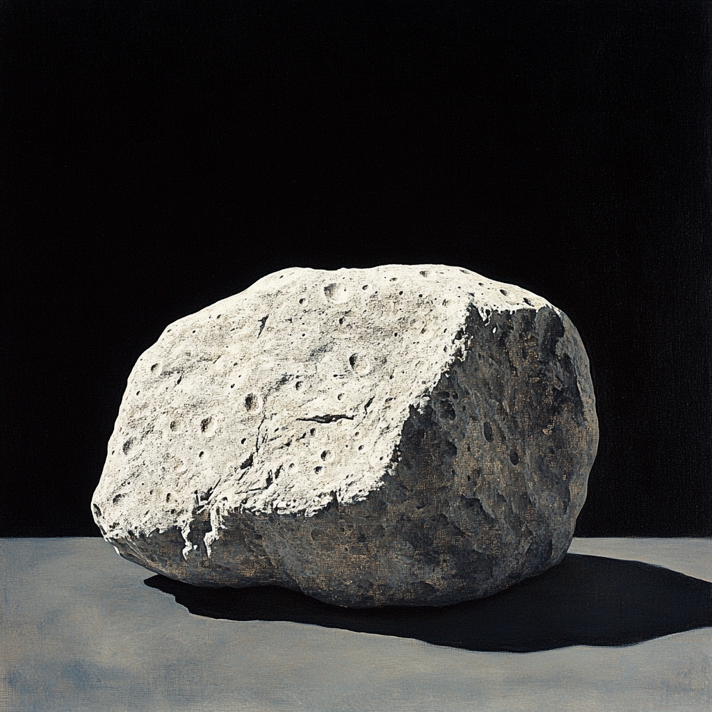 Caravaggio Inspired Lunar Rock Fragment Numbered painting kits