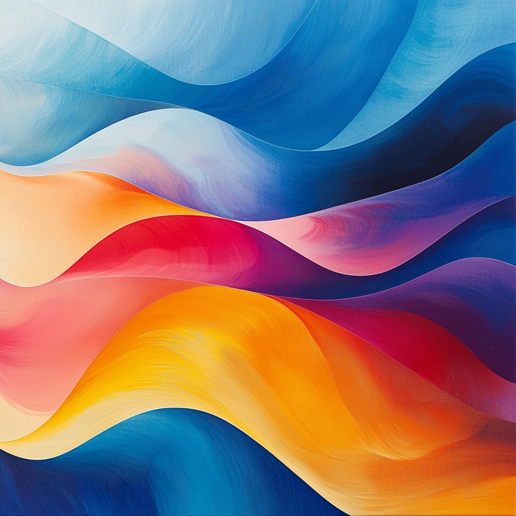 Paul Klee Inspired Flowing Harmonies Number Painting