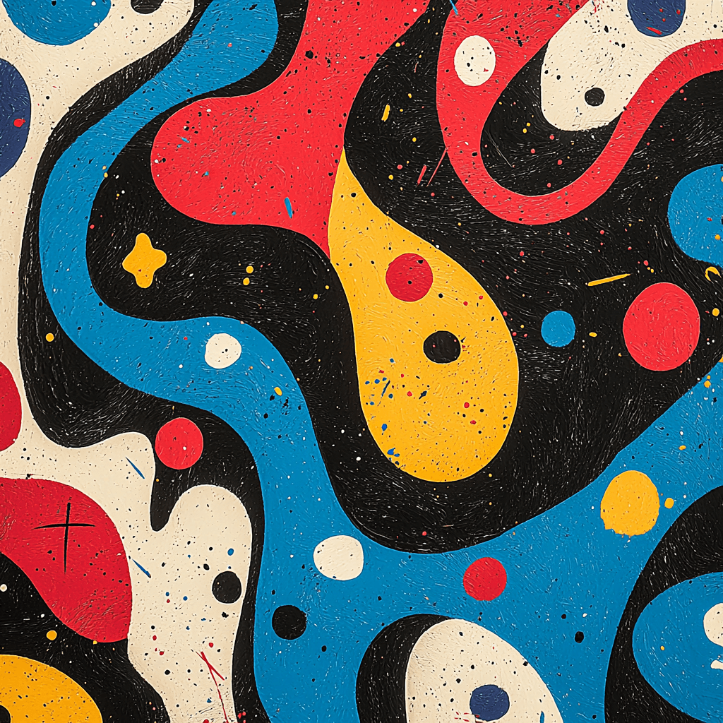 Joan Miró Inspired Joyful Flow Of Color Paint By Numbers