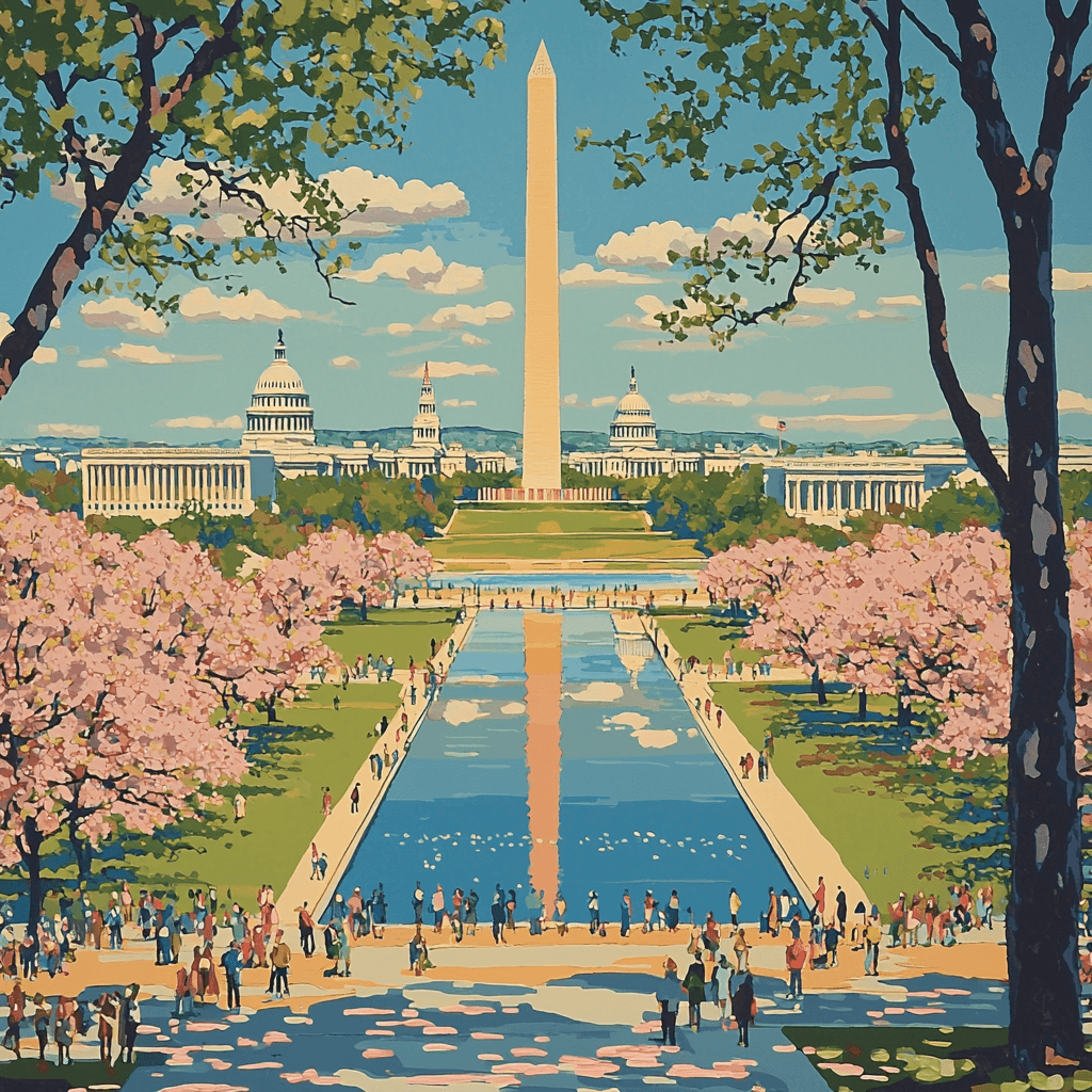 National Mall - Washington D.C., USA DIY Paint By Numbers