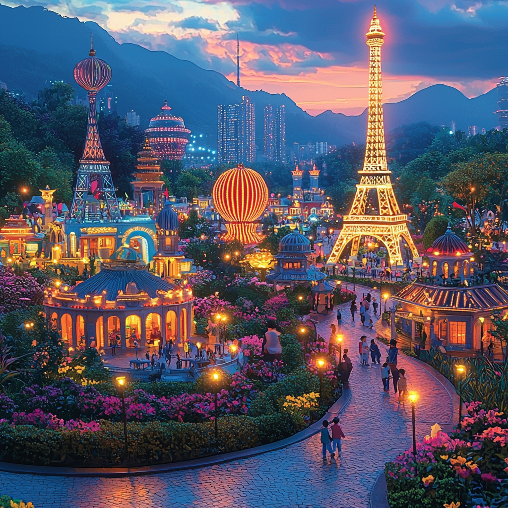 Shenzhen's Window Of The World Number Painting