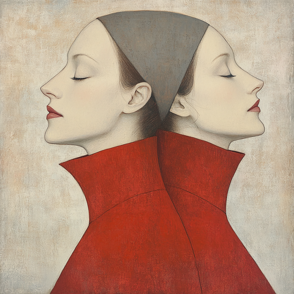 Amedeo Modigliani Inspired Couple In Red Numbered painting kits