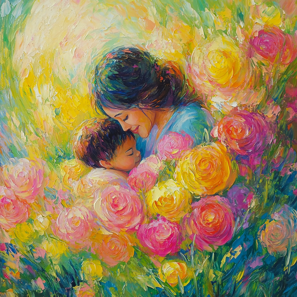 A Mother’s Love Blossoms Paint By Number