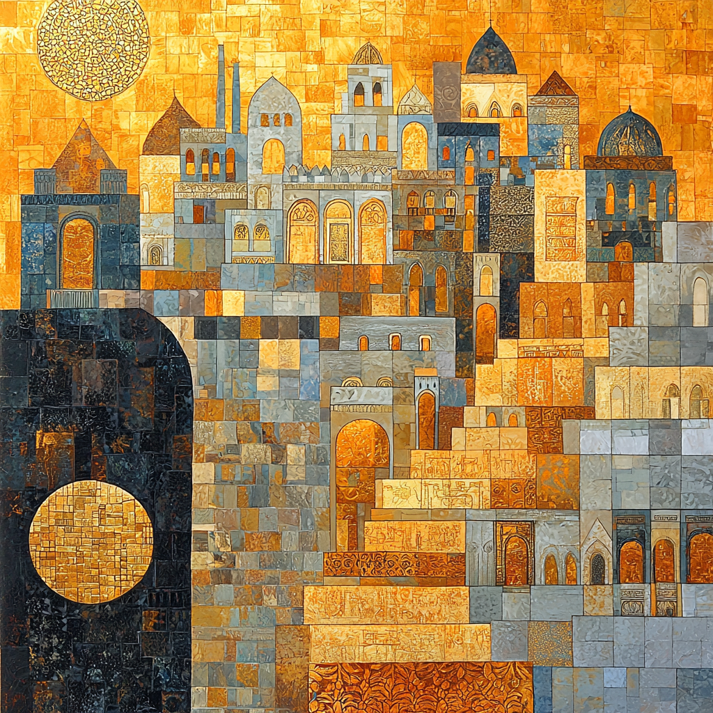 Gustav Klimt Inspired City Of Gold Painting By Numbers Kit